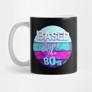 BASED Since the 80-s - retro style t-shirt for the 80s kid Mug